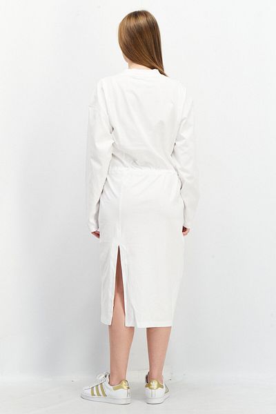 adidas Women Sportswear Fit Long Sleeves Midi Dress, White