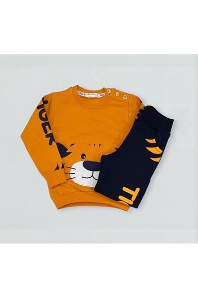 Breeze Embroidered Tiger Boy Tracksuit Set