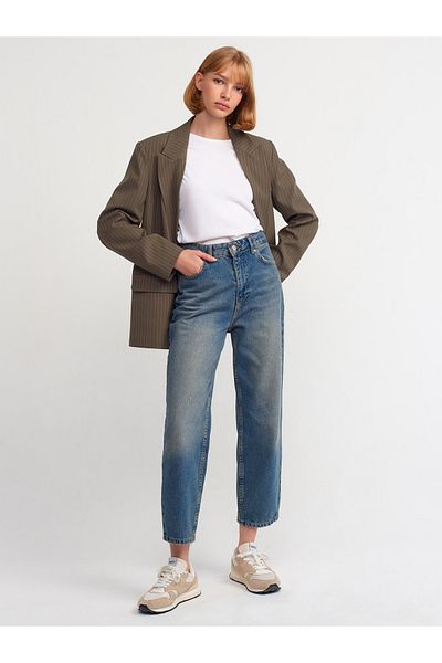 Dilvin 71350 Pantaloni din denim Tint Relax - Tonuri de spălat