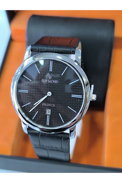 Raymond Classic Leather Men's Wrist Watch