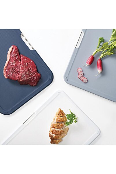 Joseph Joseph JJ Nest Büyük 3´lü Kesme Tahtası Seti - Gri/Mavi