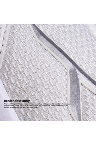 Hundred Court Star Non-marking Professional Badminton Shoes For Men (WHITE/LT GREEN,EU 41/UK 7/US 8)