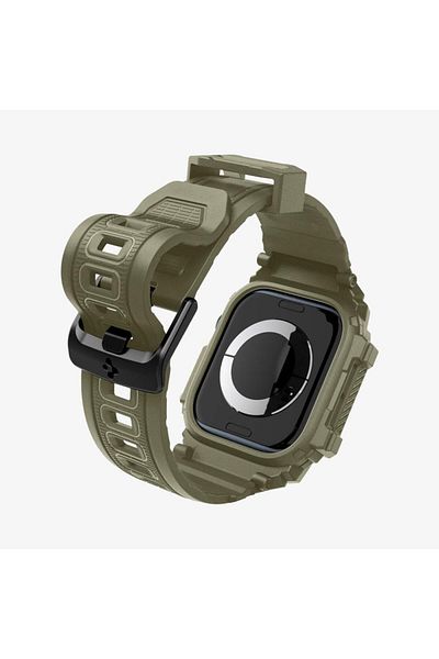 Spigen ساعة Apple مقاس 46 ملم - سلسلة 10 Rugged Armor Pro مع حافظة وحزام