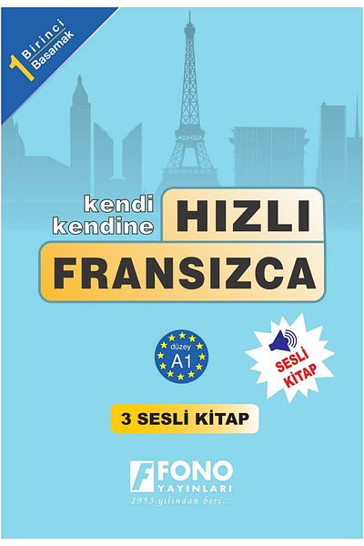 Fono Yayınları Fast French Level 1 (3 Books) (with voice-over)