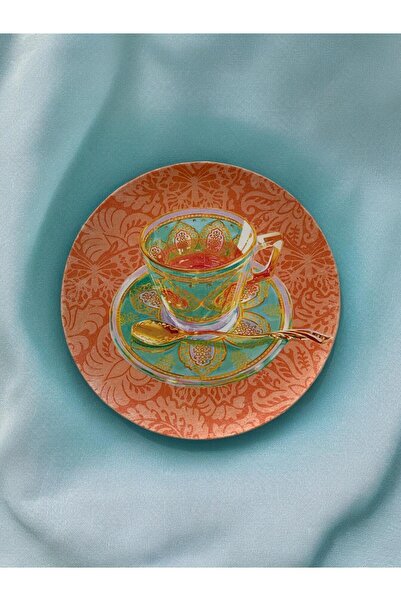 unique florya Duvar Tabağı Dekoratif Duvar Süsü Vintage 26cm ElYapımı Etnik D...