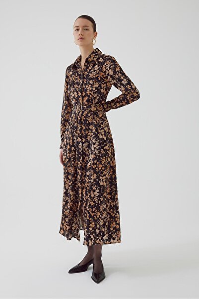 Exquise Çiçekli Regular Maxi Elbise
