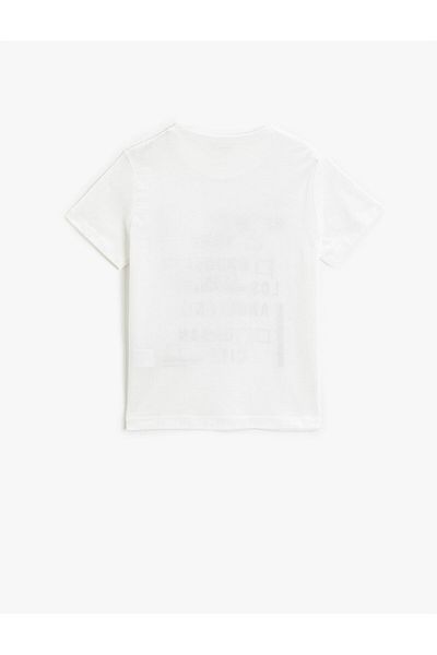 Koton Boy's Off White T-shirt 2YKB16271OK