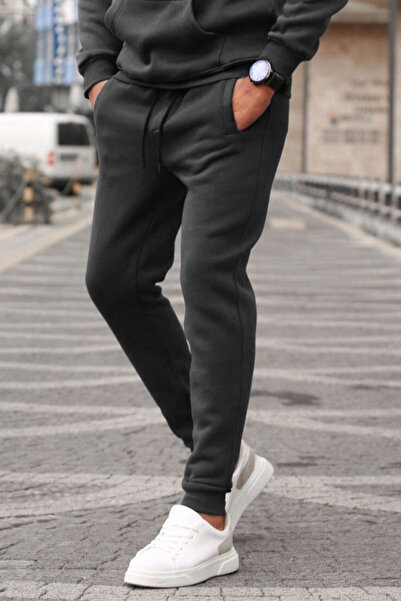 BayBayan Ανδρικό χειμερινό χοντρό άνετο εύκαμπτο αθλητικό παντελόνι