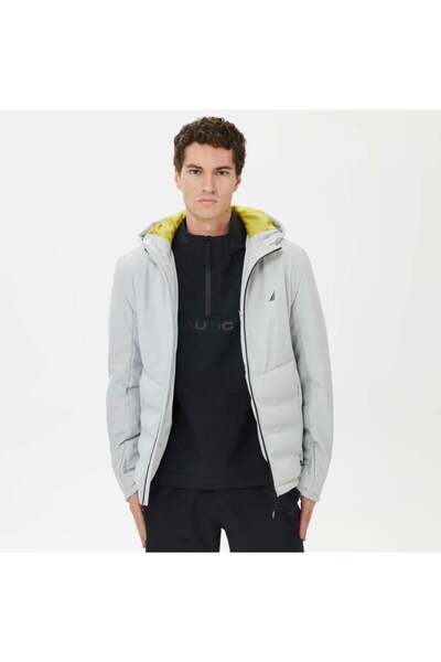Nautica Erkek Gri Standart Fit Mont