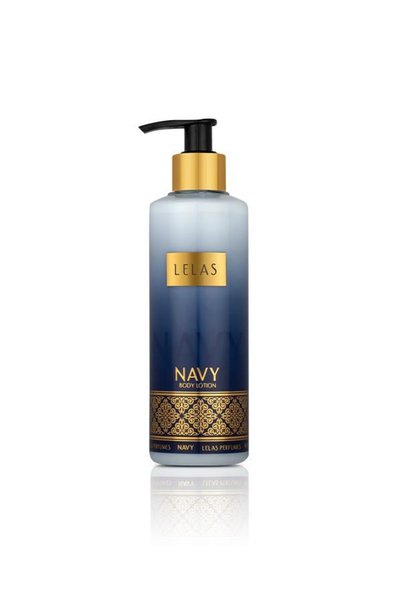 Lelas Navy Unisex Body Lotion 250 ml – Woody Oriental Vanilla Moisturizing Body Cream – 1157