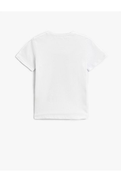 Koton Monster Printed Short Sleeve T-Shirt Cotton
