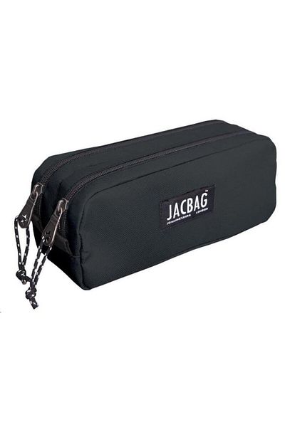 Jacbag Διπλή θήκη-τσάντα στυλό δύο θέσεων Μαύρη Jac-08
