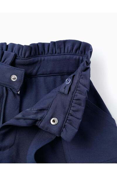 Ziddy SHORTS IN PONTE ROMA FABRIC FOR GIRLS DARK BLUE