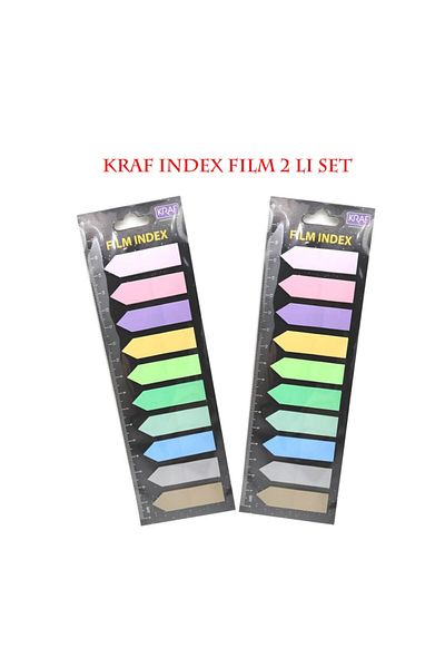 KRAF Index Film (PP) 12x44mm Arrow Shaped 10 Colors* 20yp Set of 2