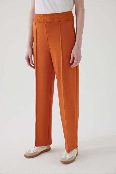 Exquise Straight Cut - Regular Trousers with Elastic Waist