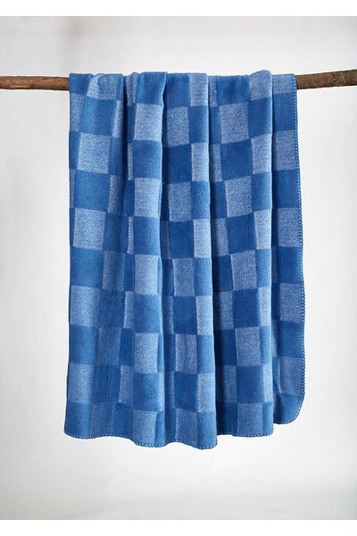 Vicuna Home Κουβέρτα τηλεόρασης από βαμβακερό σκάκι