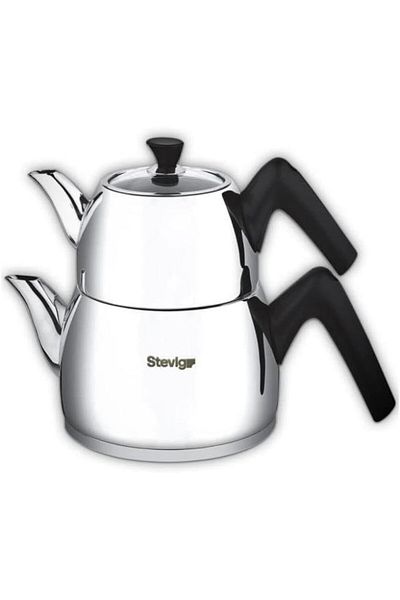 STOREMAX Lvnmblya 4 Turkish Tea 18/10 Stainless Steel Teapot Set Large Size St-501 Shop Deesing 2
