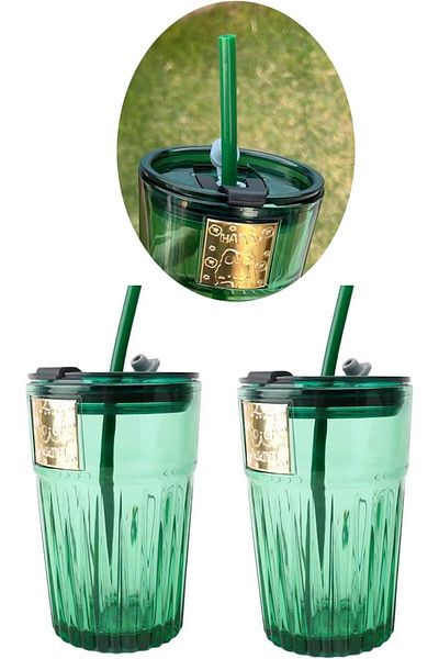 STOREMAX Ntwork Pieces Emerald Green Glass Mug Cup Coffee Soft Drink Dessert Cocktail Cup Green 470 ml a