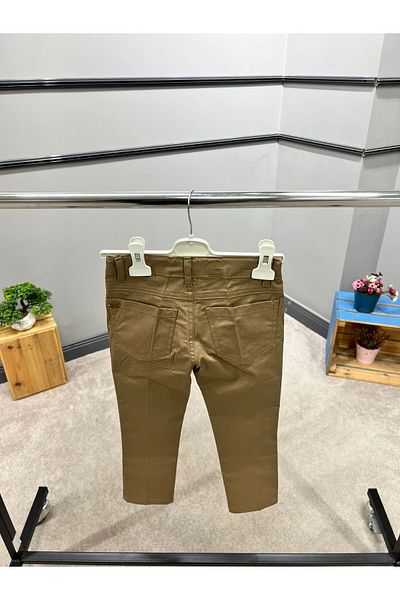Cool Exclusive Boy's 100% Cotton Double Pocket Gabardine Pants