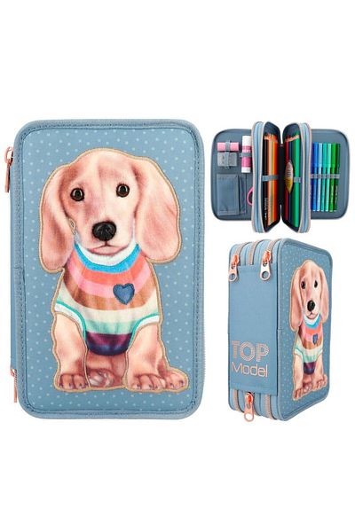 Top Model TOPModel Triple Pencil Bag Dog