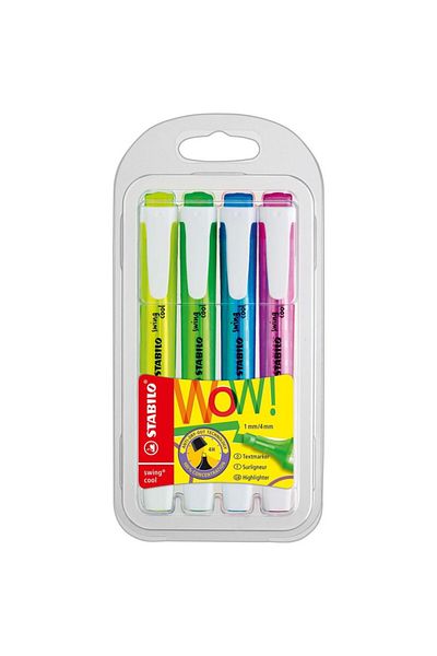 Stabilo Swing Cool Highlighter 4 Pieces 275-4