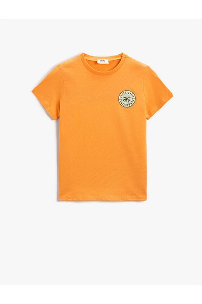 Koton Tricou cu mânecă scurtă imprimat cu tematică de vară din bumbac