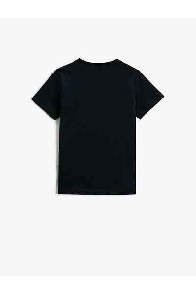 Koton Printed Short Sleeve T-Shirt Cotton Crew Neck