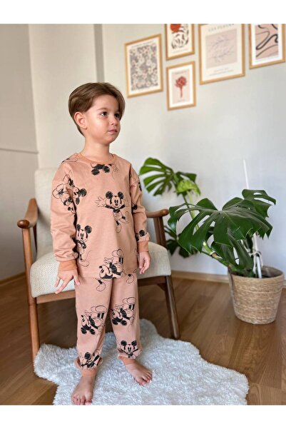 Koçak Kids Süprem miki desen erkek çocuk pijama takımı