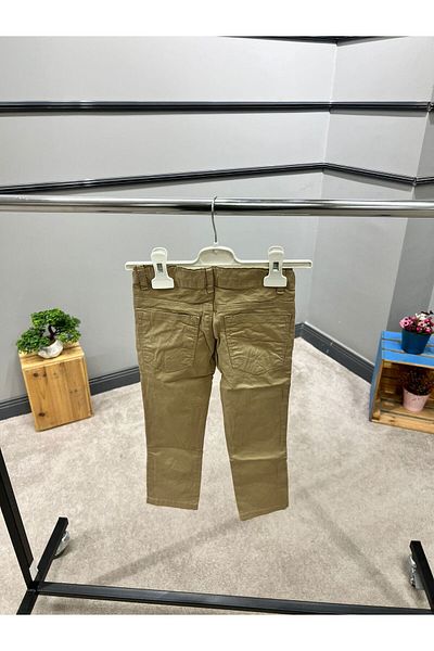 Cool Exclusive Pantaloni din Gabardină pentru băiat, 100% bumbac, cu buzunare duble