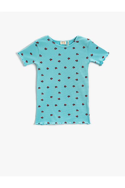 Koton Cherry Printed Short Sleeve T-Shirt