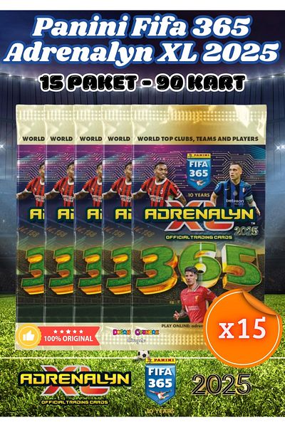 Doğan Oyuncak Dünyası Panini Fifa 365 Adrenalyn XL 2025 Player Card - 15 Pack Trading Player Card