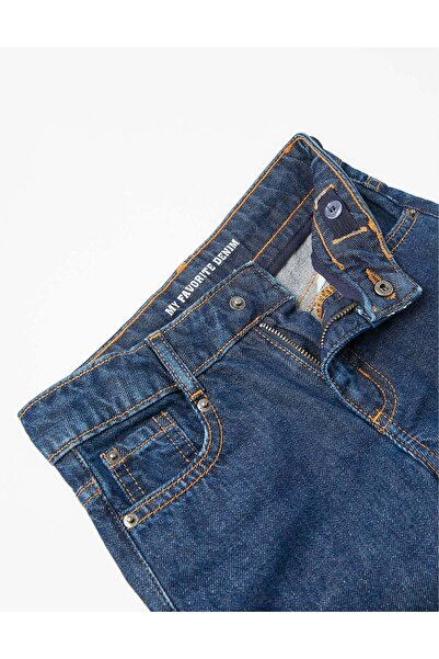 Ziddy COTTON JEANS FOR BOYS 'STRAIGHT FIT' DARK BLUE