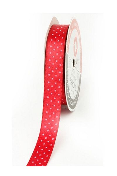 ÖZ-EL AŞ Satin Ribbon - Polka Dot Printed, Package, 1.5 cm 5 Mt 135 014