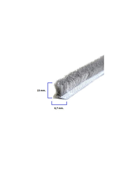 Akpen Cam Balkon, Sürme Kapı Kıl Fitili Taban Genişliği : 6.7 mm X Kıl Yüksek...