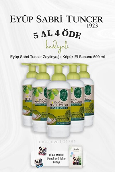 Eyüp Sabri Tuncer 500 ml Olive Oil Rosie Cotton Hand Soap - Buy 5 Pay 4