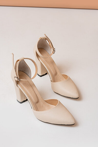 HERUS Γυναικεία καθημερινά άνετα κλασικά παπούτσια με ανοιχτό πλάι με χοντρό τακούνι