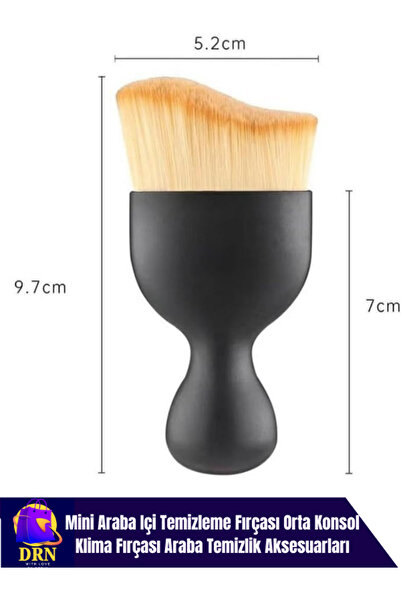 drn etrade Mini Araba Içi Temizleme Fırçası Orta Konsol Klima Fırçası Araba Temizlik Aksesuarları
