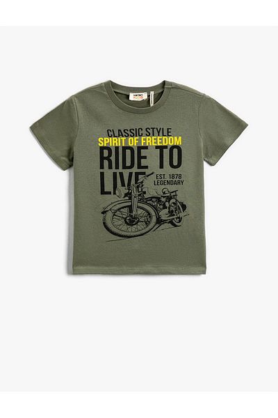 Koton Tricou Bumbac Imprimat Motocicletă