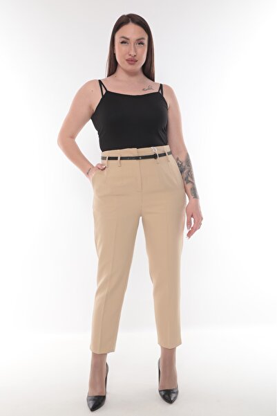 KİFAYET 52512 Pantaloni tăiați cu talie și buzunare (A101)