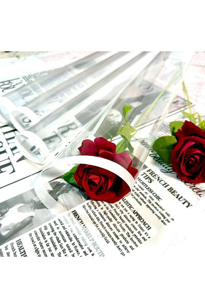 weloveis 10 Sheets-White Framed Clear Floral Bouquet Paper&Packing Material&Gift Package Luxury Material