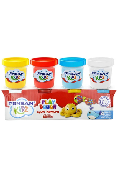 Pensan Kidz Oyun Hamuru Büyük Boy (4*150) gr 4 Lü