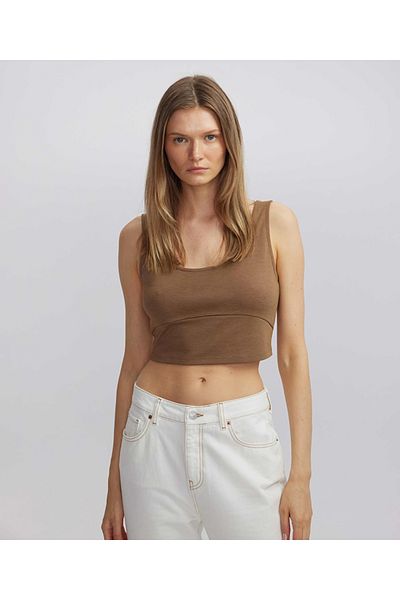 İpekyol Κομψό Bustier με μεταλλικό φερμουάρ