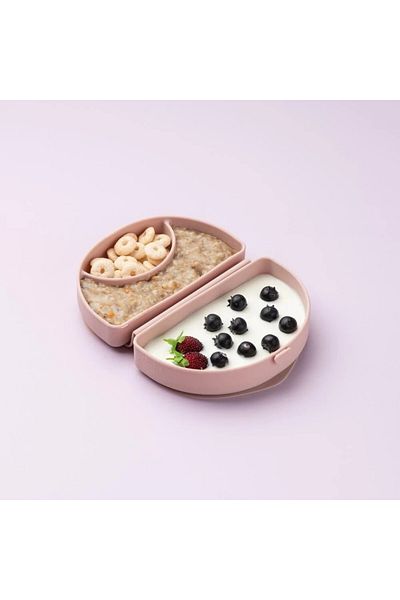 Miniware Recipient diversificare hrana bebelusi Miniware Silifold, 100% din silicon alimentar, Almond Butter