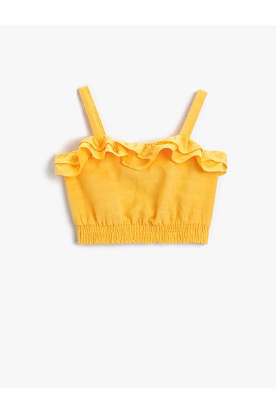 Koton Strappy Crop Blouse Cotton