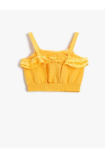Koton Strappy Crop Blouse Cotton