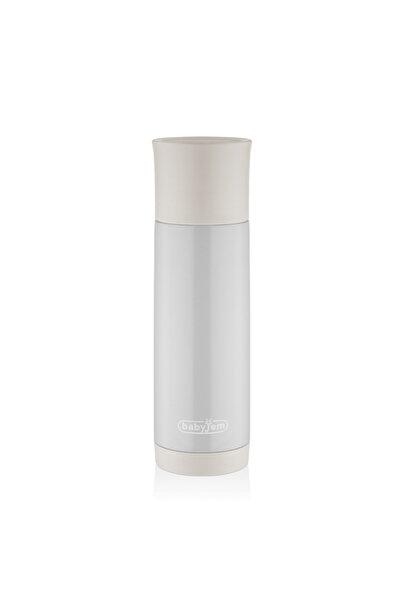 Babyjem Sticla termos din otel inoxidabil, BabyJem, 400 ml (Culoare: Crem)