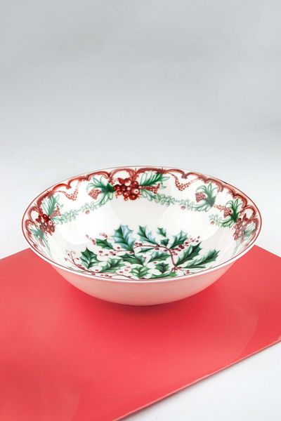 Bursa Porselen Dekor Winterberry Oversized Salad Bowl