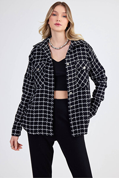 Vitrin Πουκάμισο Oversize με μοτίβο με τσέπη στο κάλυμμα