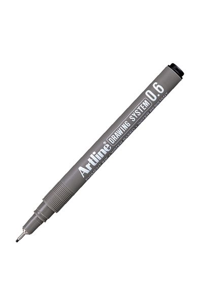 artline 0.6 mm Black Drawing Pen - Ek236