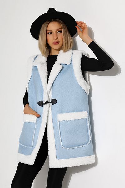 COCOCİX Vestă de damă din denim de pluș de sezon nou
